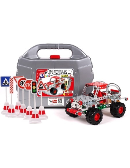 Naujos kartos metalinių konstrukcijų rinkinys 3855 - Metallic Construction 6 in 1