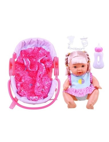 Lėlė skleidžianti kūdikio garsus su lopšiu