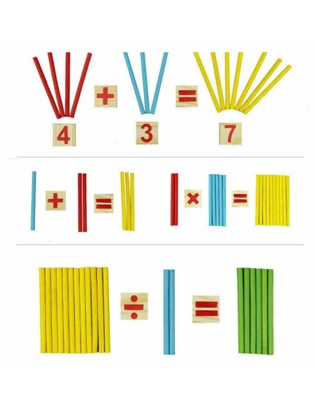 Pagalba skaičiavimui mediniai pagaliukai