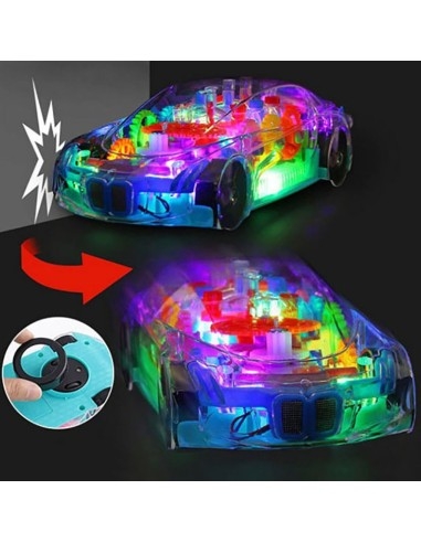 Automobilis su šviesos efektais