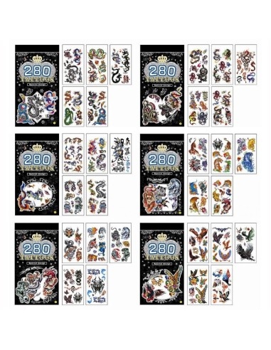 lipdomų tatuiruočių rinkinys