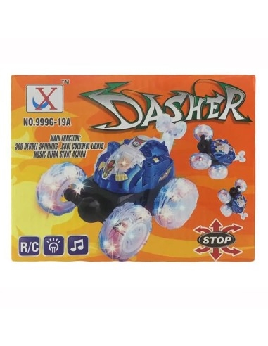Šokanti, šviečianti, akrobatinė valdoma mašina "Dasher"