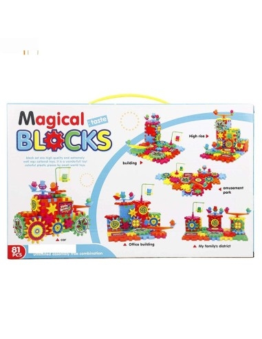 Konstruktorius su dantračiais "Magical Blocks" 81 dalių