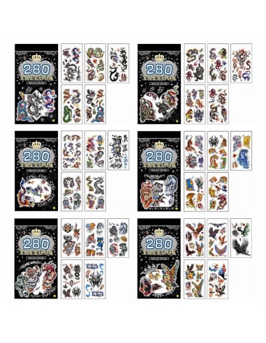 lipdomų tatuiruočių rinkinys