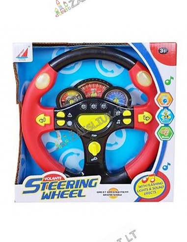 Žaislinis vairas su garsais "Steering Wheel"