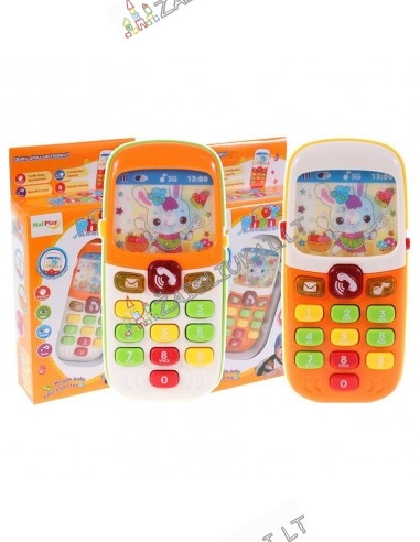 Mažylių žaislai - spalvingas muzikinis telefonas