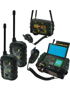 Radijo stotis ir dvi racijos "Walkie Talkies"