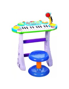 Sintezatorius su kėdutė ir mikrofonu 45 cm