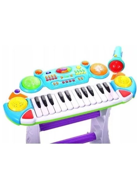 Sintezatorius su kėdute ir mikrofonu 45 cm