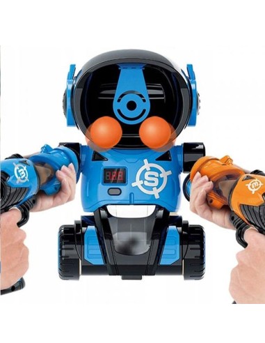 Pompiniai ginklai su robotu-taikiniu