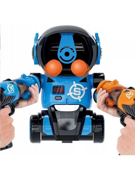 Pompiniai ginklai su robotu-taikiniu